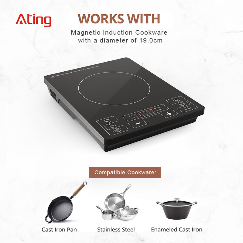 IH-F1800D,1800W/120V touch control portable induction cooktop