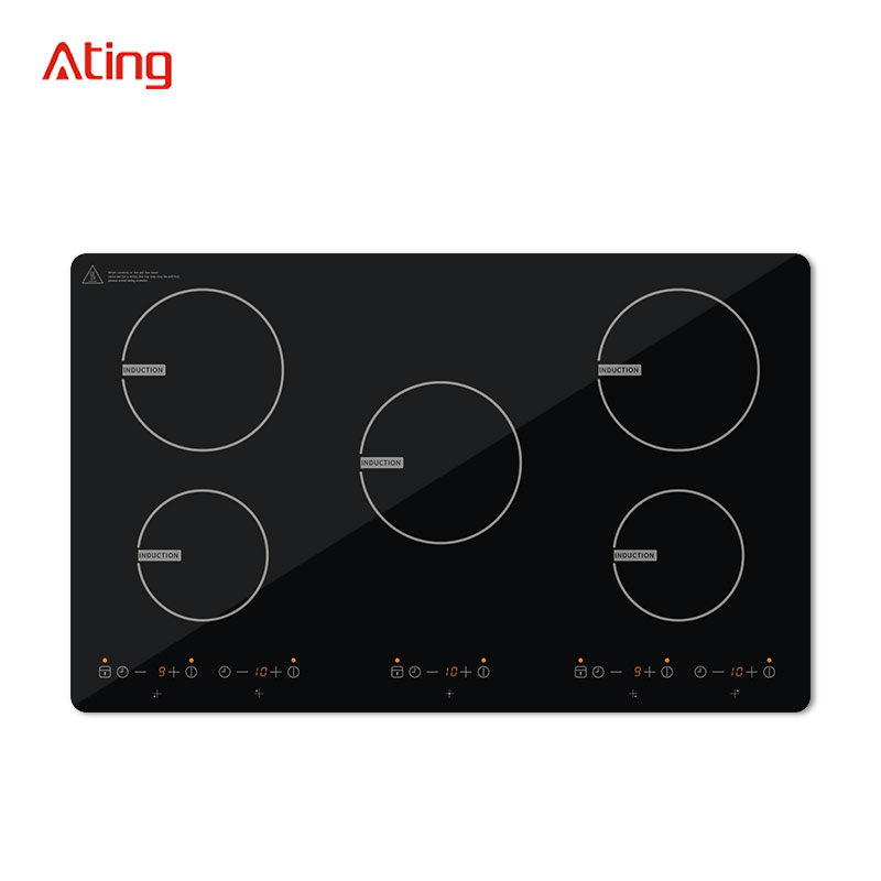 IH-590A, 5900W built-in five burner induction hob