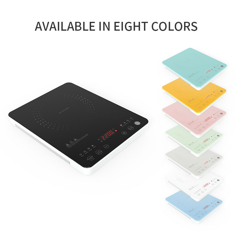 IH-CB22H, 2200W Induction cooktop, full touch sreen with colorful panel induction hob