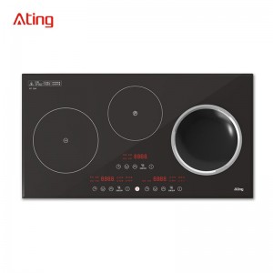 AT-35A, 3500W built-in three burner induction hob