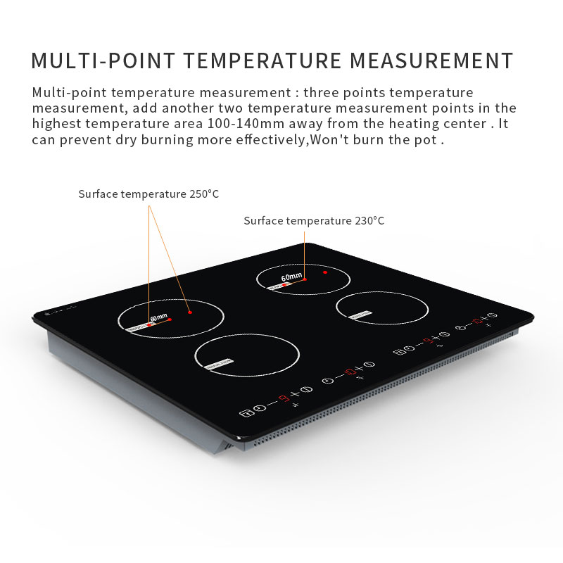 24寸家用电磁炉IH-468A，四头电磁炉带升压功能