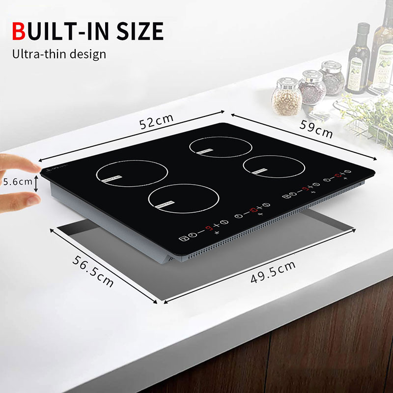 24 Inch Induction cooker IH-468A for Household, four burner Induction Hob with Boost function