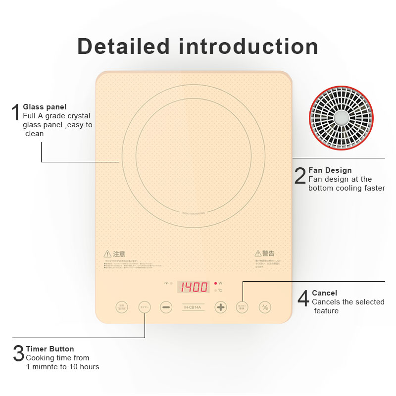 IH-CB14A,1400W/100V Induction cooker with slim body,touch control