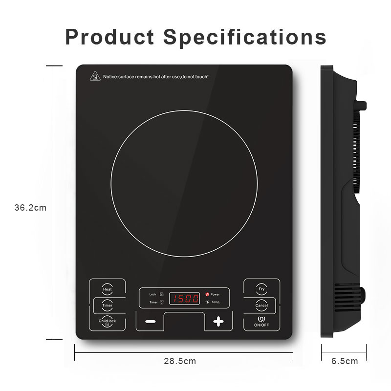 IH-F1800D,1800W/120V触控便携电磁炉
