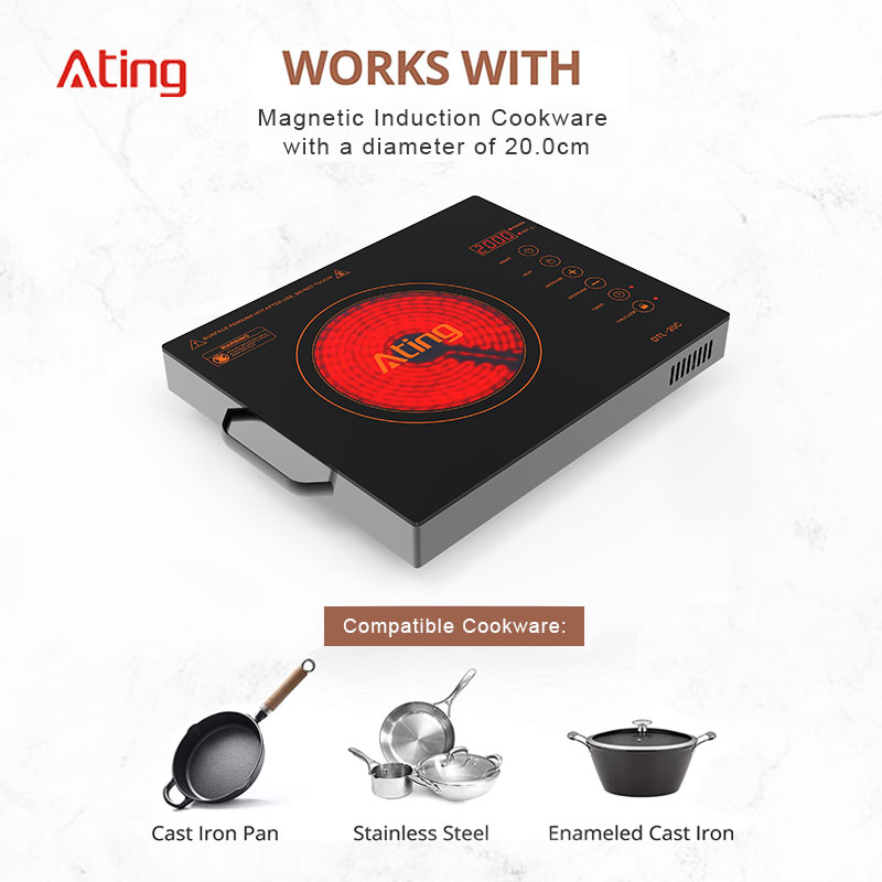 DTL-20C, 2000W infrared cooker with touch control