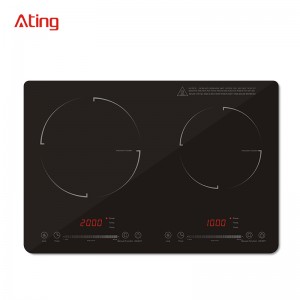 IH-230C, 3000W double burner induction hob with Slide control