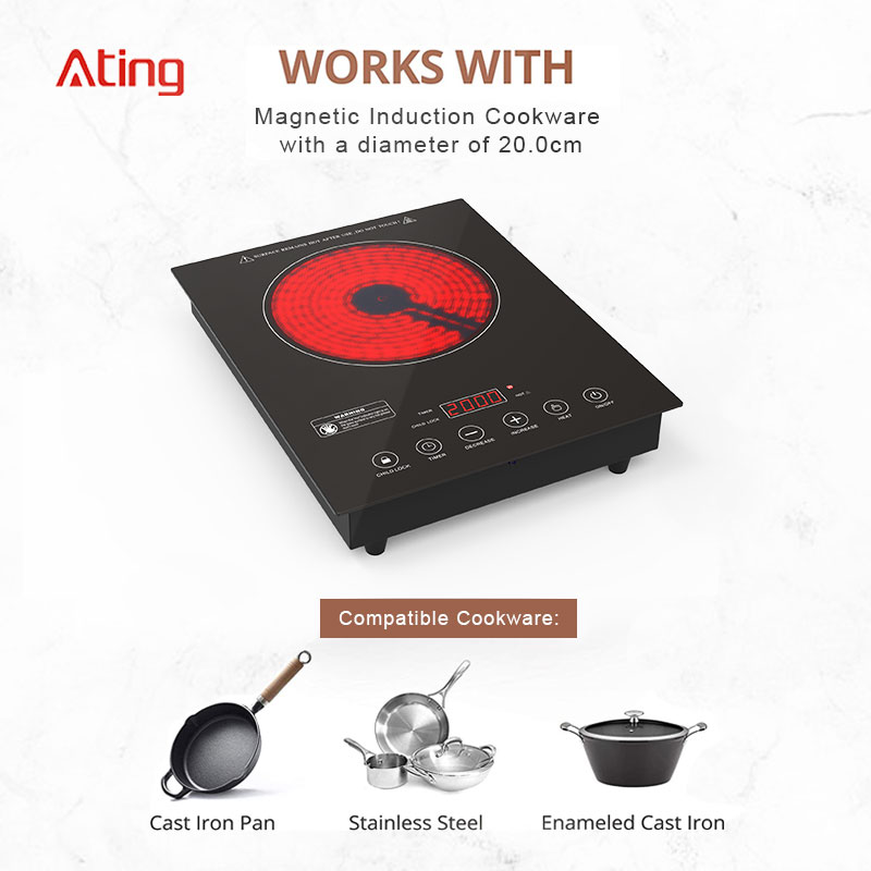 DTL-20A, 2000W infrared cooker with touch control