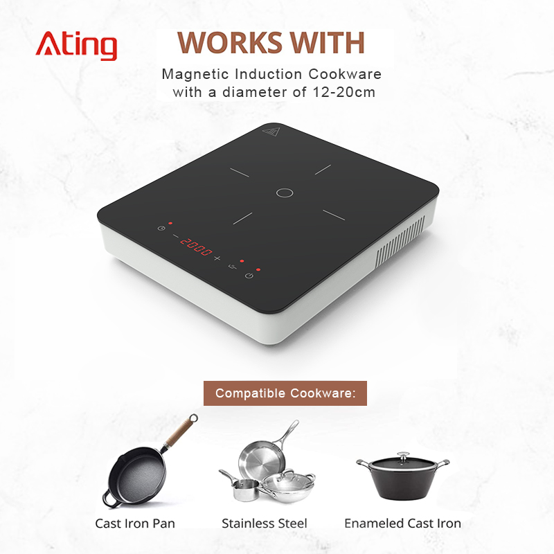 IH-F20A, 2000W Induction Cooker with full touch screen, big power Induction Hob