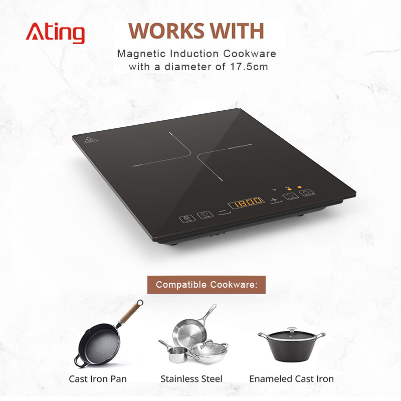 IH-FS1800A,1800W/120V touch control portable induction cooktop