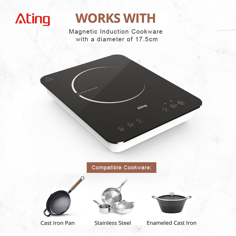 IH-F18A,1800W/120V touch control portable induction cooktop