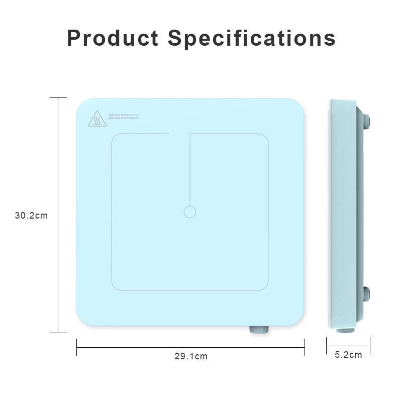 IH-S20M-W, 2000W induction cooker, touch and knob control induction hob