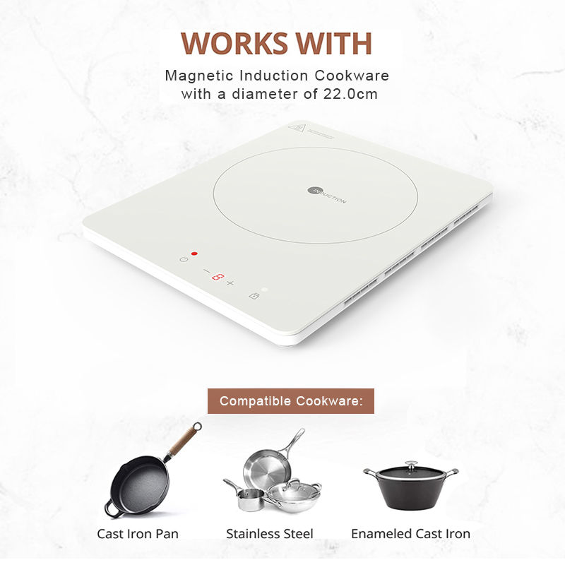 IH-CB20-H29, Induction cooker with 2.9 cm thickness, full touch control Induction Cooktop