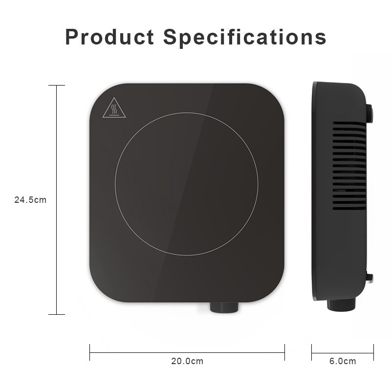 IH-S12B,1200W small size Induction cooker with knob