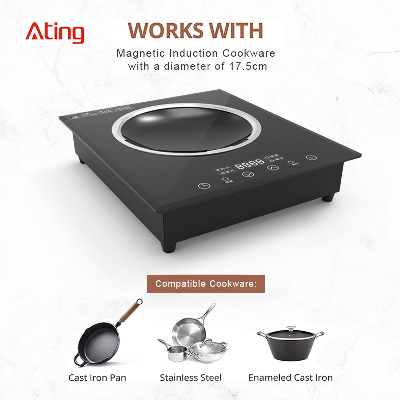 AT-28A, 2800W big power induction cooker, touch control induction hob