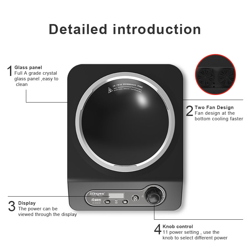 IH-VD301B,3000W big power commercial induction cooker