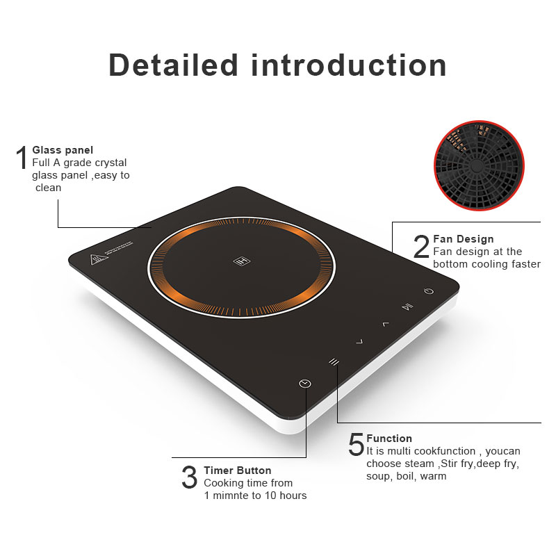 IH-F28P, 2800W big power induction cooker, touch control induction hob