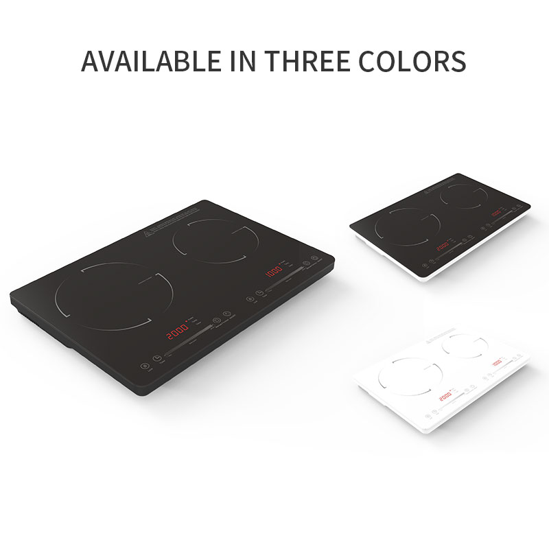 IH-230C, 3000W double burner induction hob with Slide control