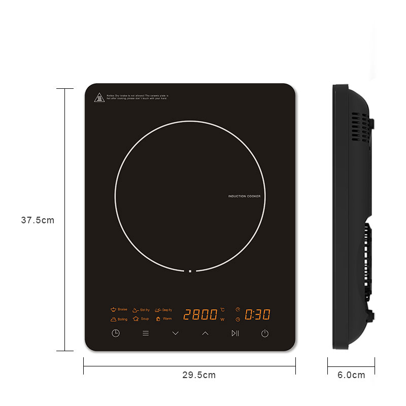 IH-T28-A, 2800W big power induction cooker, touch control induction hob