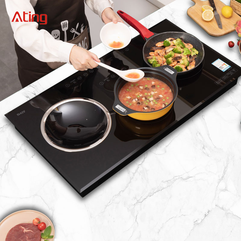 AT-35A, 3500W built-in three burner induction hob