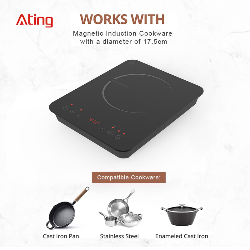 IH-F18A,1800W/120V touch control portable induction cooktop