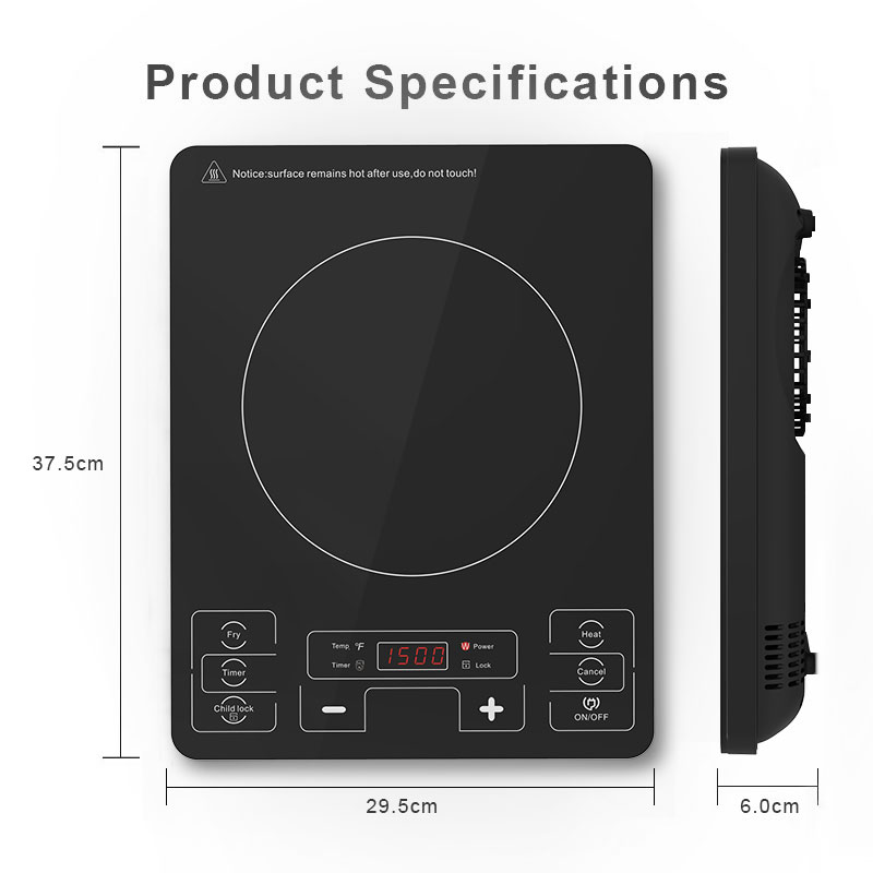 IH-F1800C,1800W/120V touch control portable induction cooktop